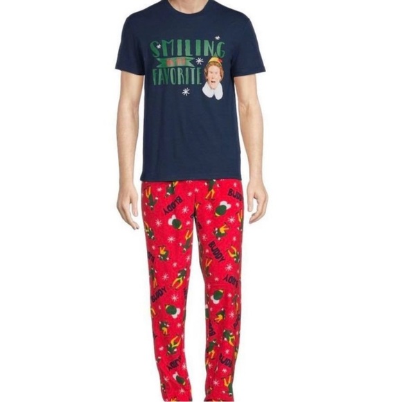 Briefly Stated Buddy the Elf PJ Set, Size M - Picture 1 of 8